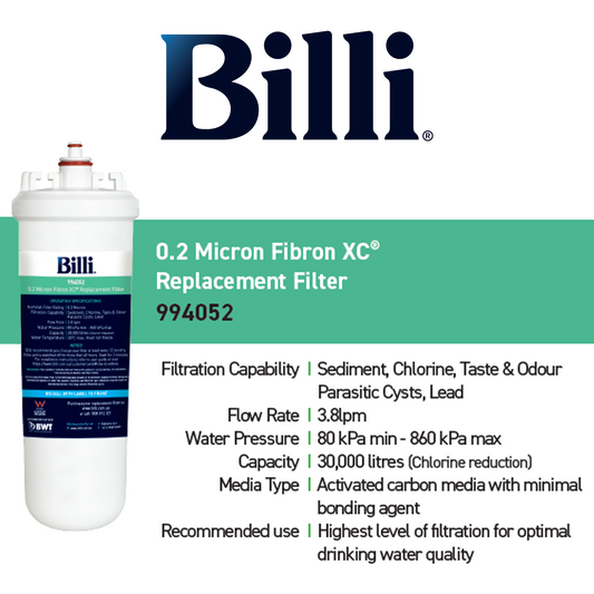 Billi 0.2 Micron Fibron XC® Replacement Filter