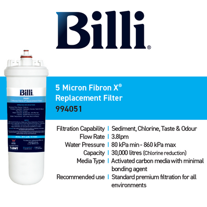 Billi 5 Micron Fibron X® Replacement Filter